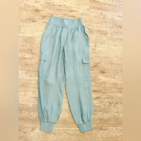Cinq à Sept Blue and Light Blue Jogger Pants in Ocean Dew NWT - Picture 4 of 13